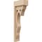 Ekena Millwork 3"W x 6"D x 18"H Thin Sheridan Rough Cedar Woodgrain TimberThane Corbel, Primed Tan CORUR03X06X18SHERCPR - alternate 1